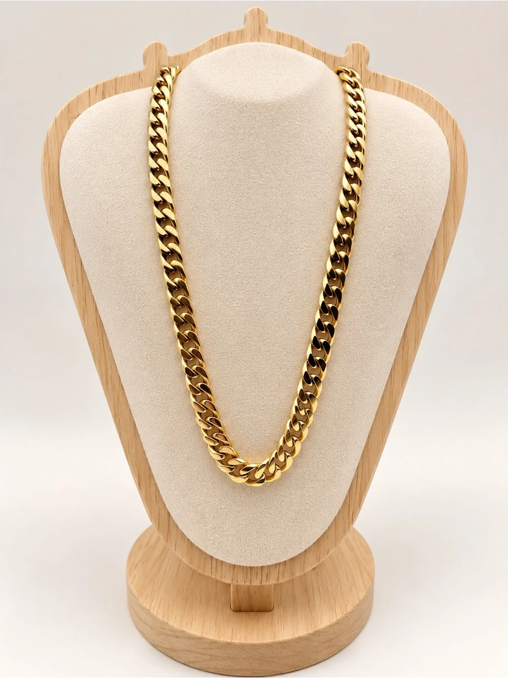 14K PVD Gold Cuban Chain – 316L Stainless Steel